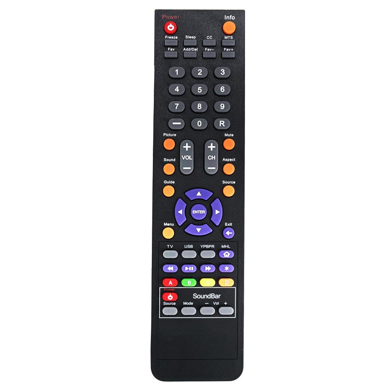AULCMEET 142022370010C Replaced Remote Control Compatible with Sceptre LCD HDTV X405BV-FMDU X405BV-FMQR X409BV-FHDR E205BD-SMQC E325ud-mqr E246 Series X32 E325bv-mqc E32 Series X32 Series X322BV-MQR X405 - Image 1